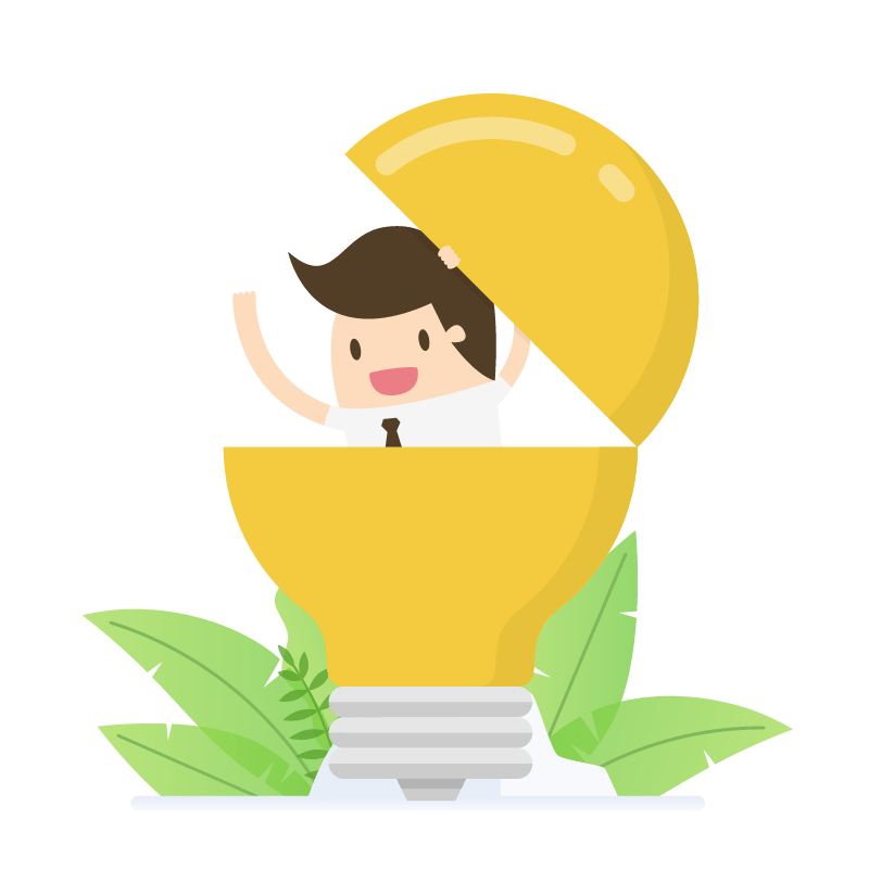 Webdesign Ideen Glühbirne